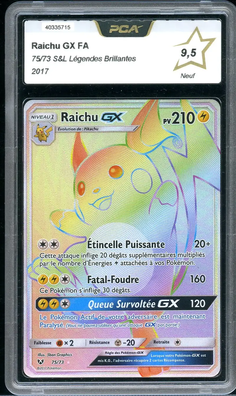 PCA 9.5 Raichu Gx Rainbow