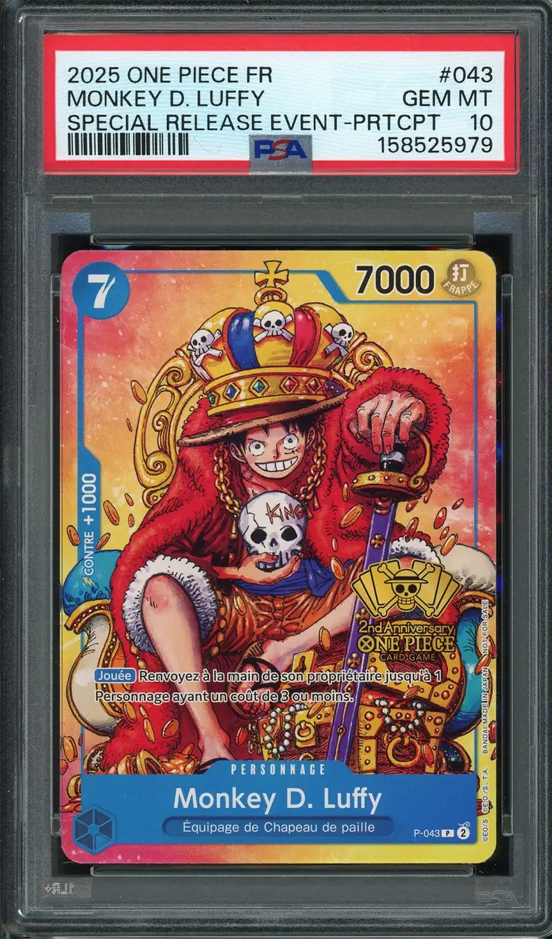 PSA 10 Monkey D. Luffy