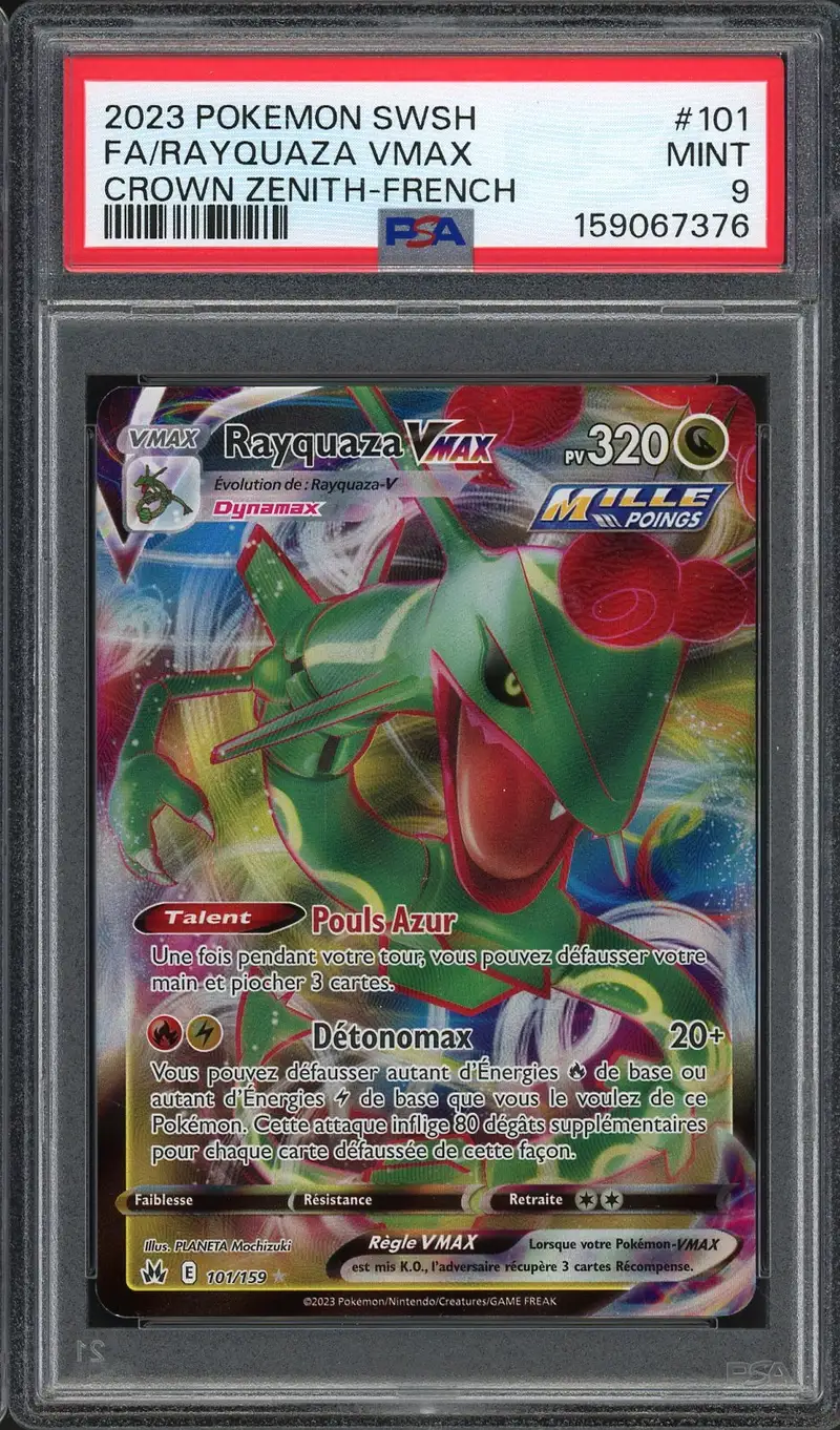 PSA 9 Rayquaza VMax