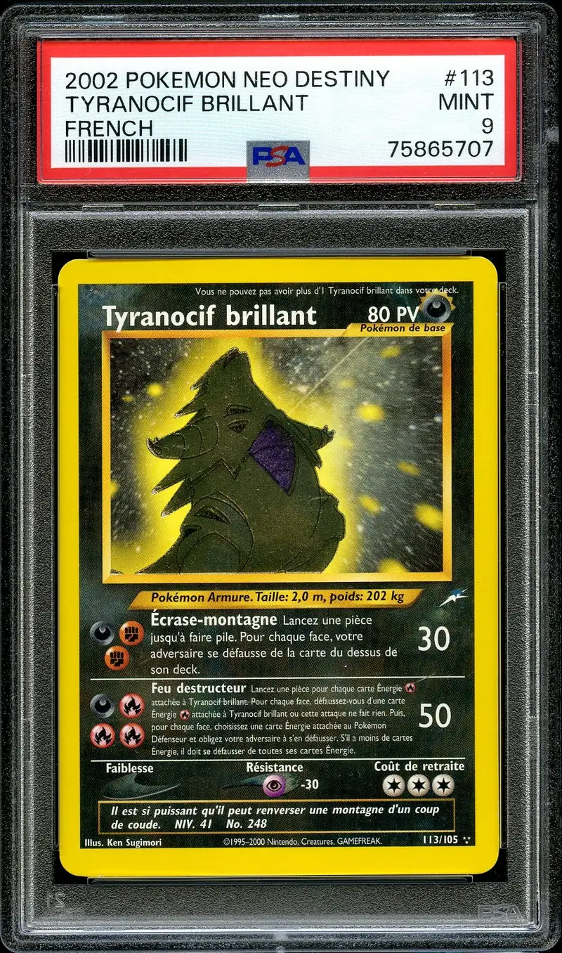 PSA 9 Tyranocif Brillant