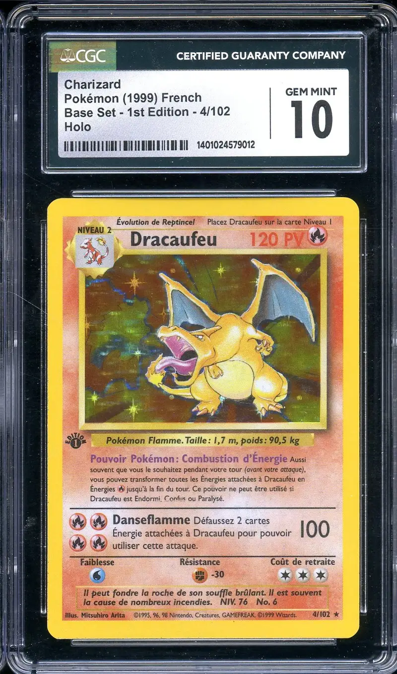 CGC 10 Dracaufeu Holo