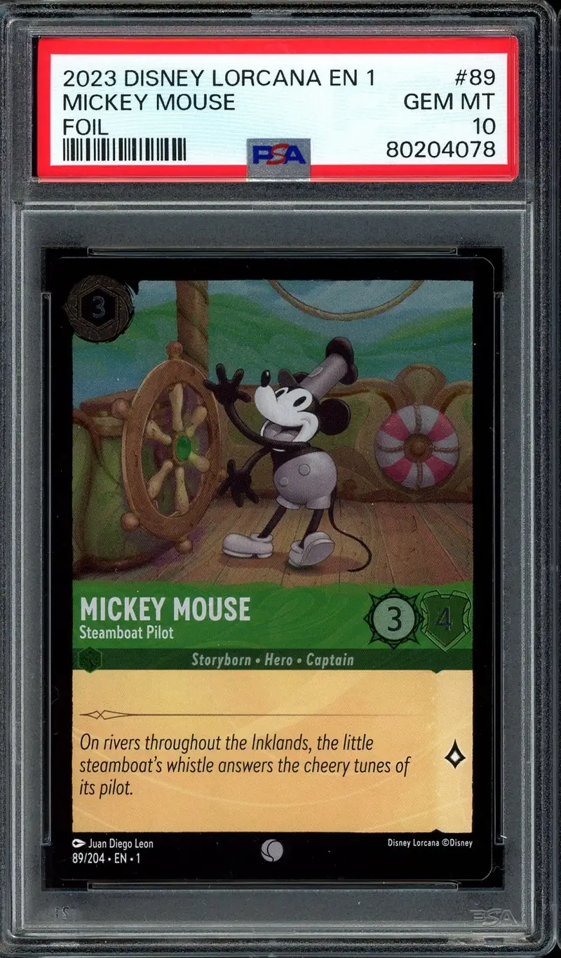 PSA 10 Mickey Mouse - Steamboat Pilot Foil