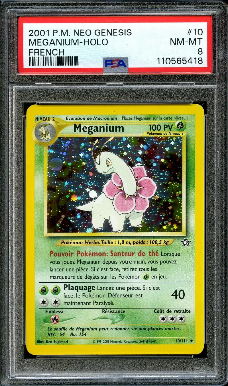 PSA 8 Meganium Holo
