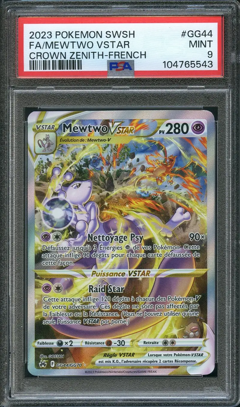 PSA 9 Mewtwo VStar