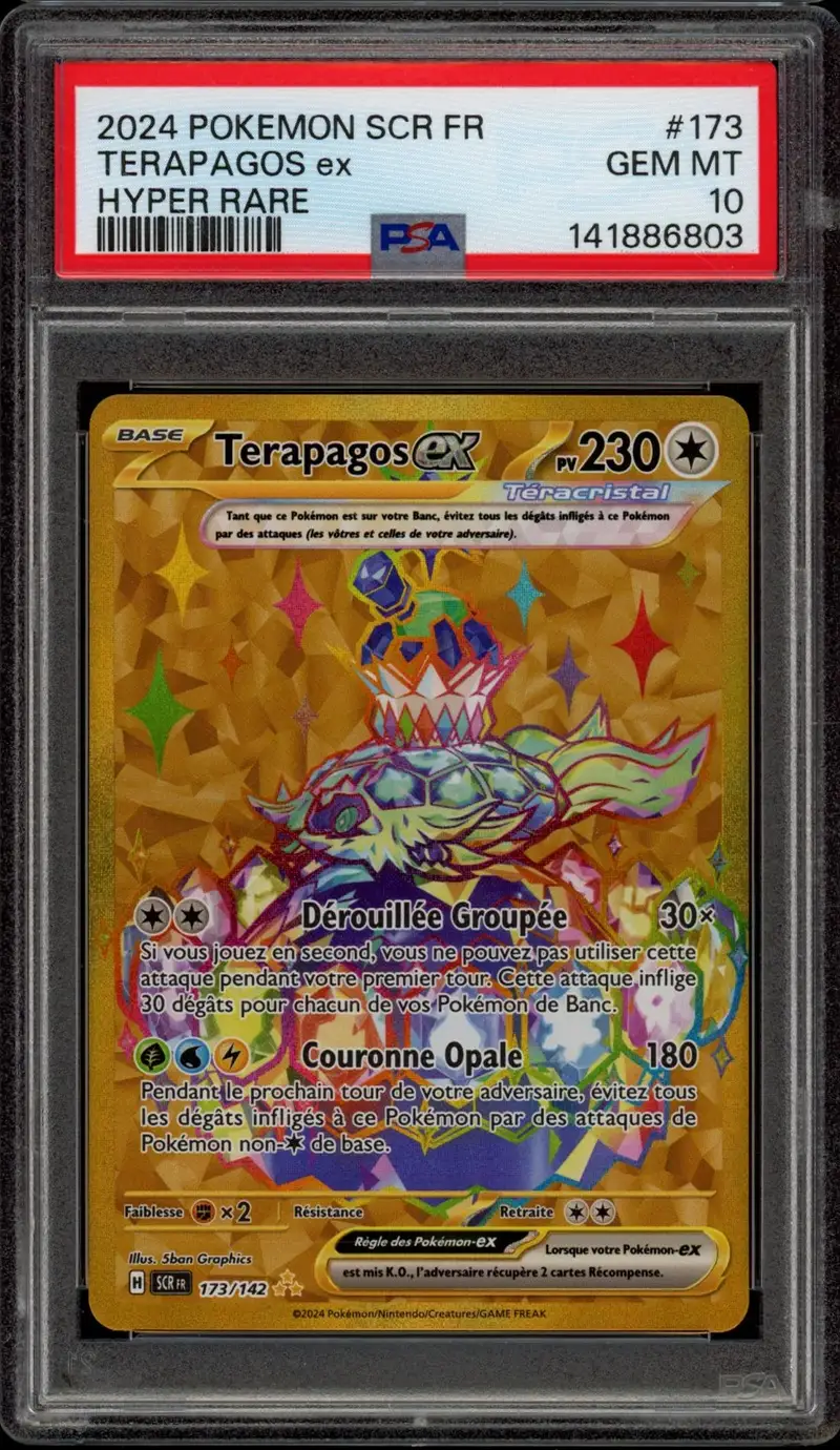 PSA 10 Terapagos Ex Gold