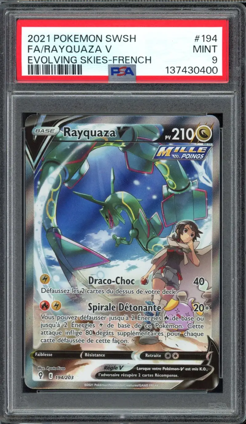 PSA 9 Rayquaza V