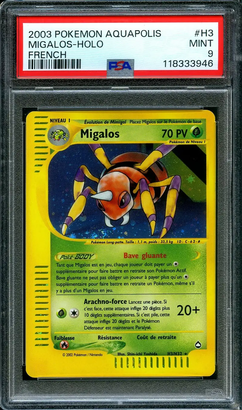 PSA 9 Migalos Holo
