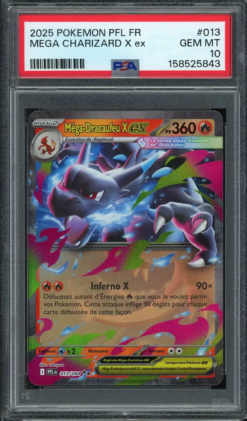 PSA 10 Méga-Dracaufeu X Ex