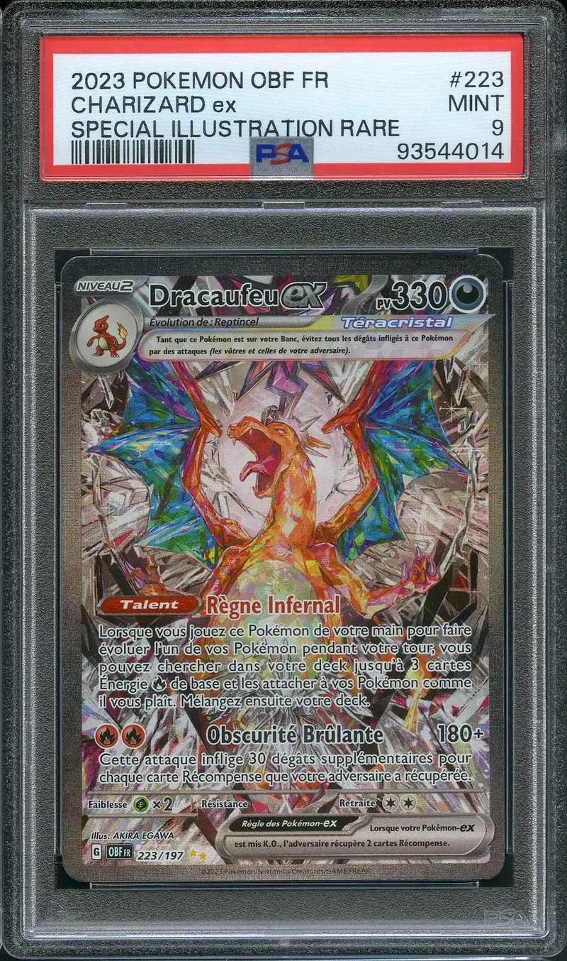 PSA 9 Dracaufeu Ex