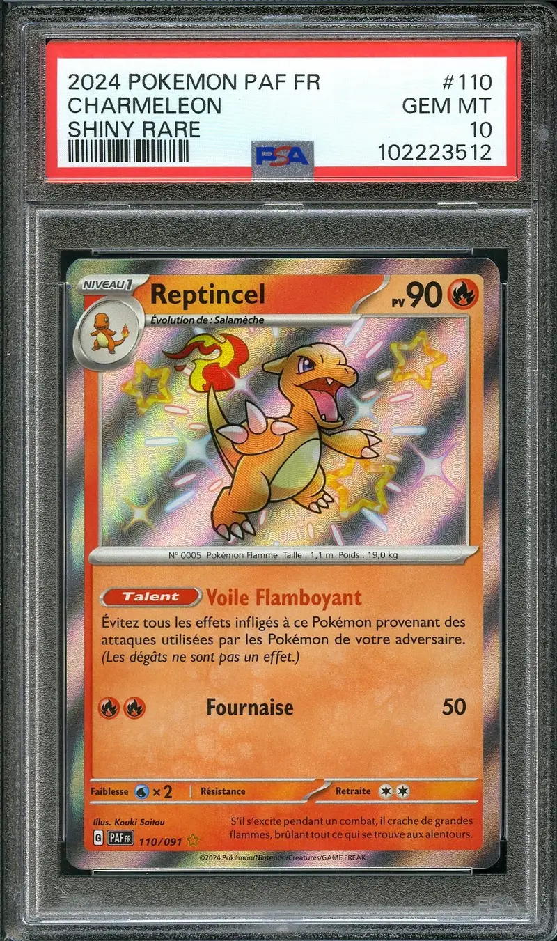 PSA 10 Reptincel Shiny