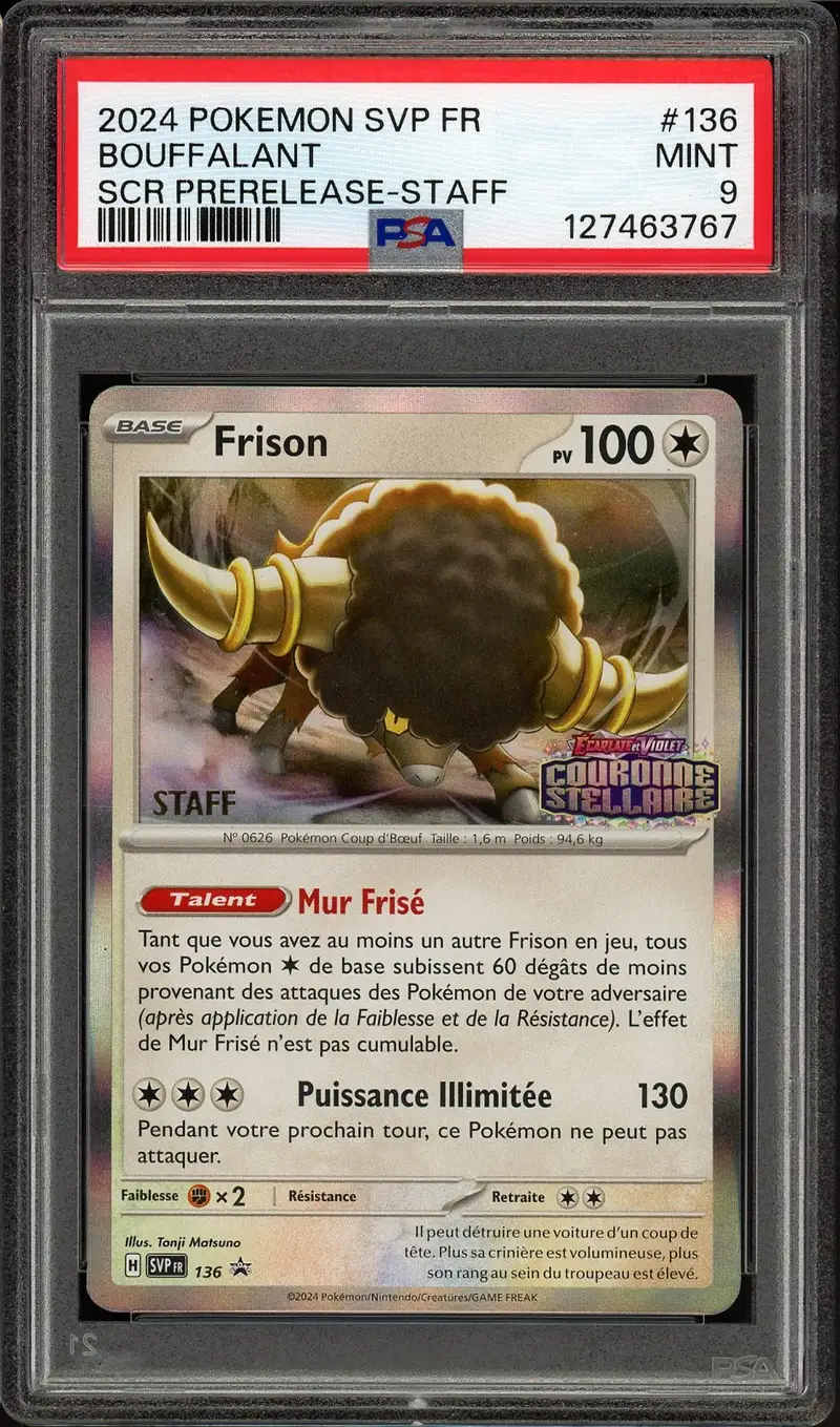 PSA 9 Frison Holo Prerelease Staff