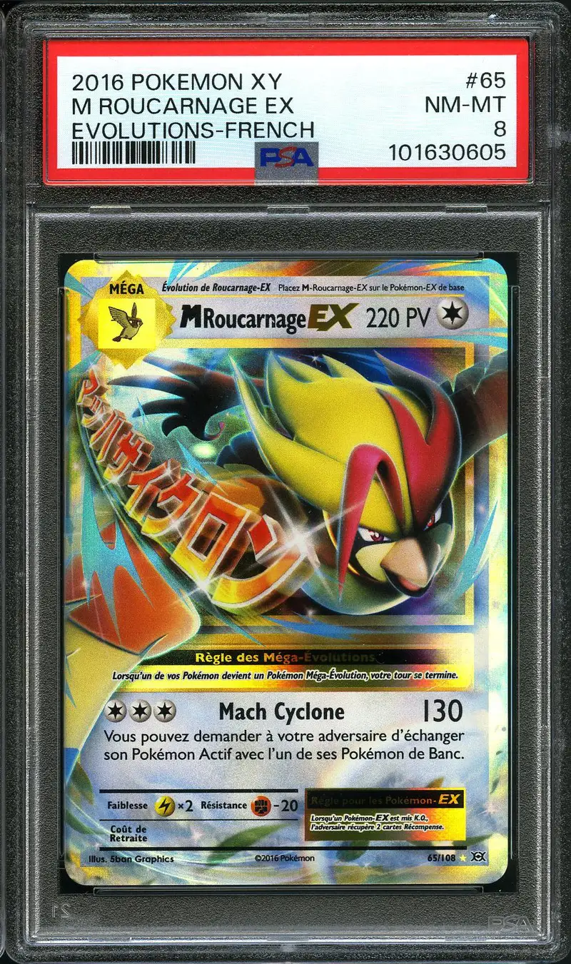 PSA 8 Méga Roucarnage Ex