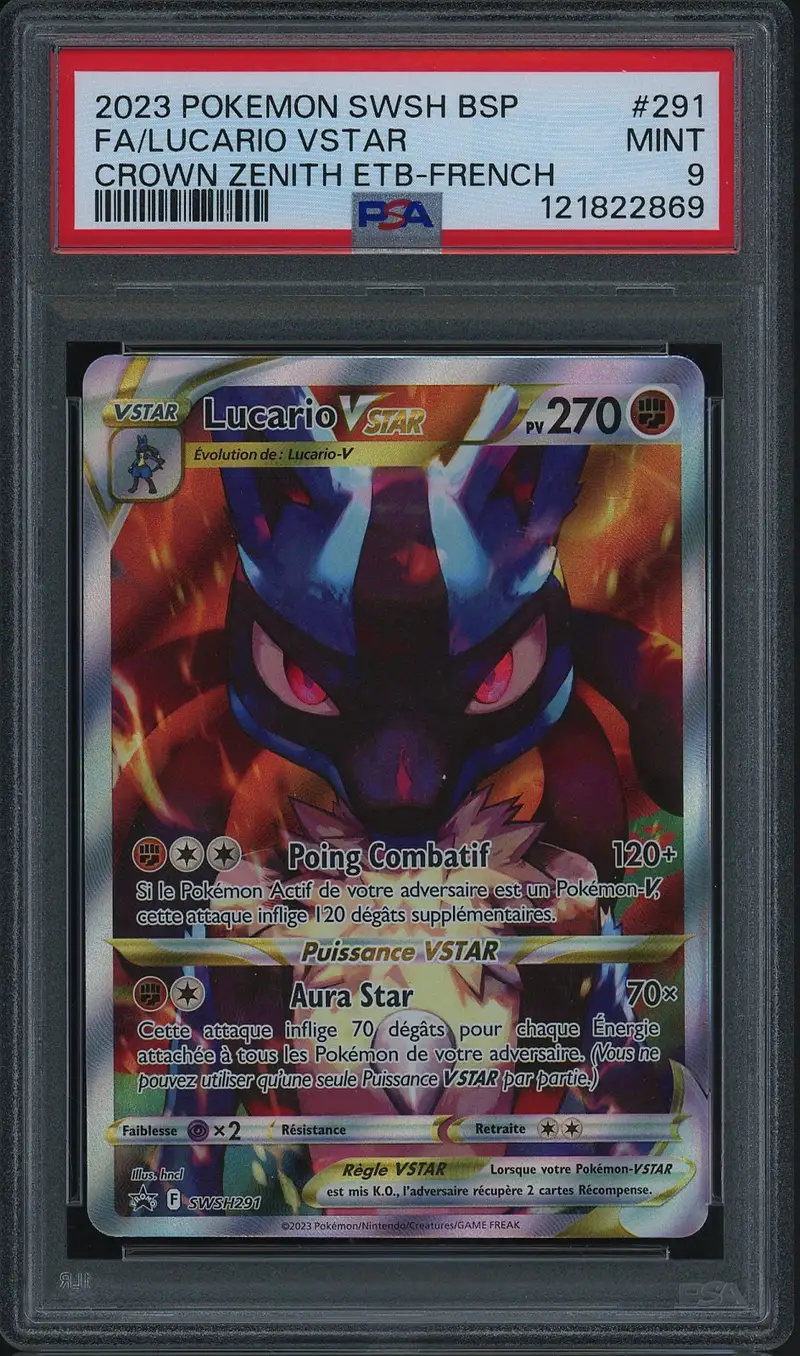 PSA 9 Lucario VStar