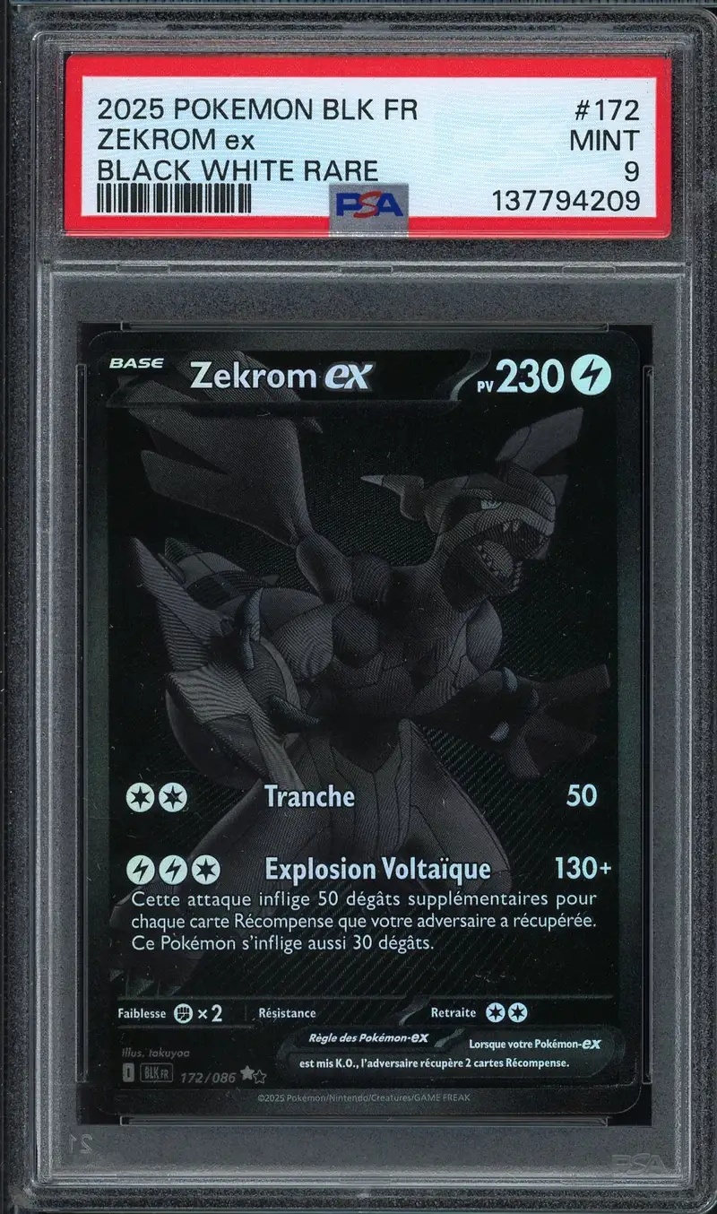 PSA 9 Zekrom Ex