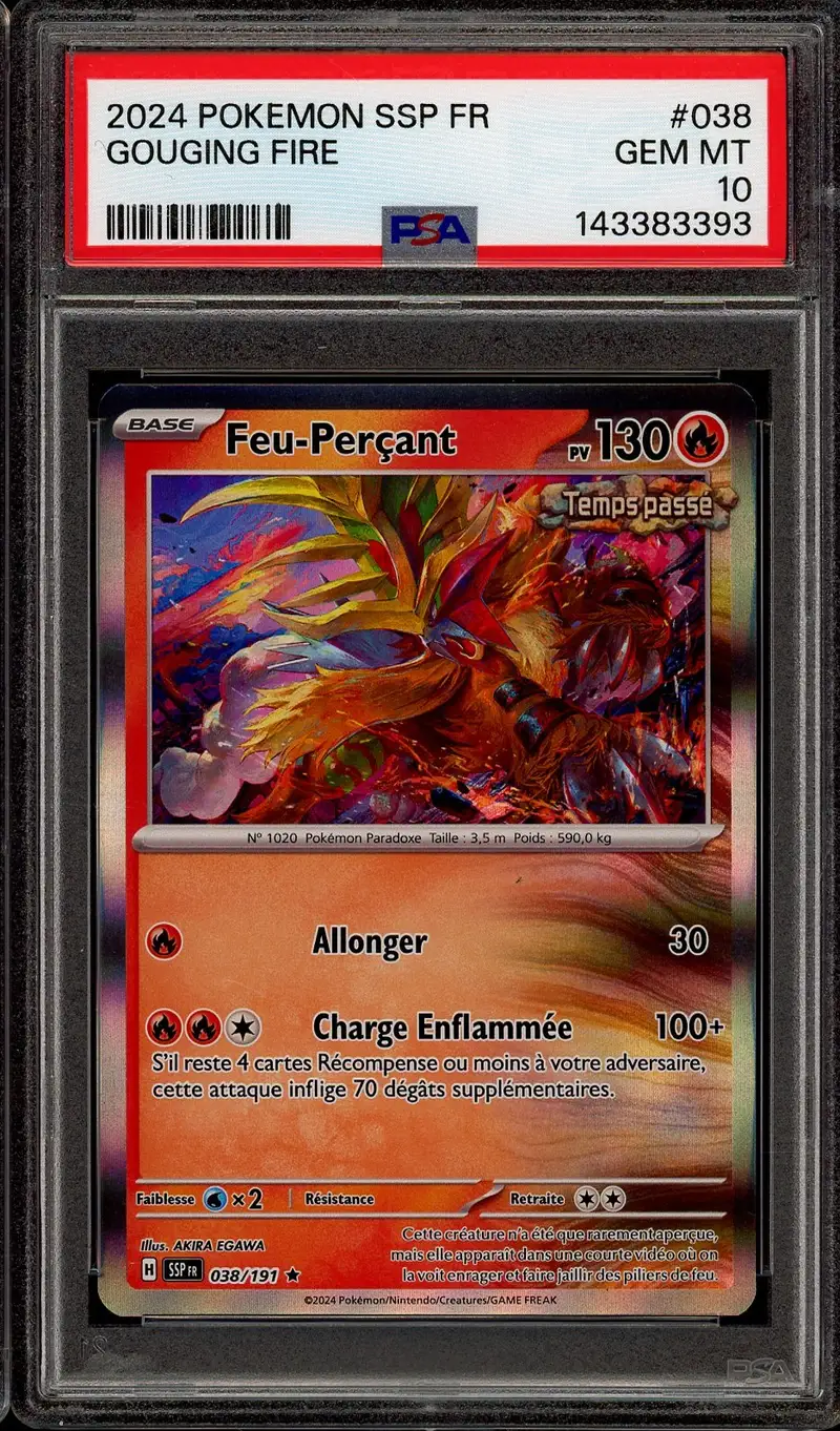 PSA 10 Feu-Perçant Holo