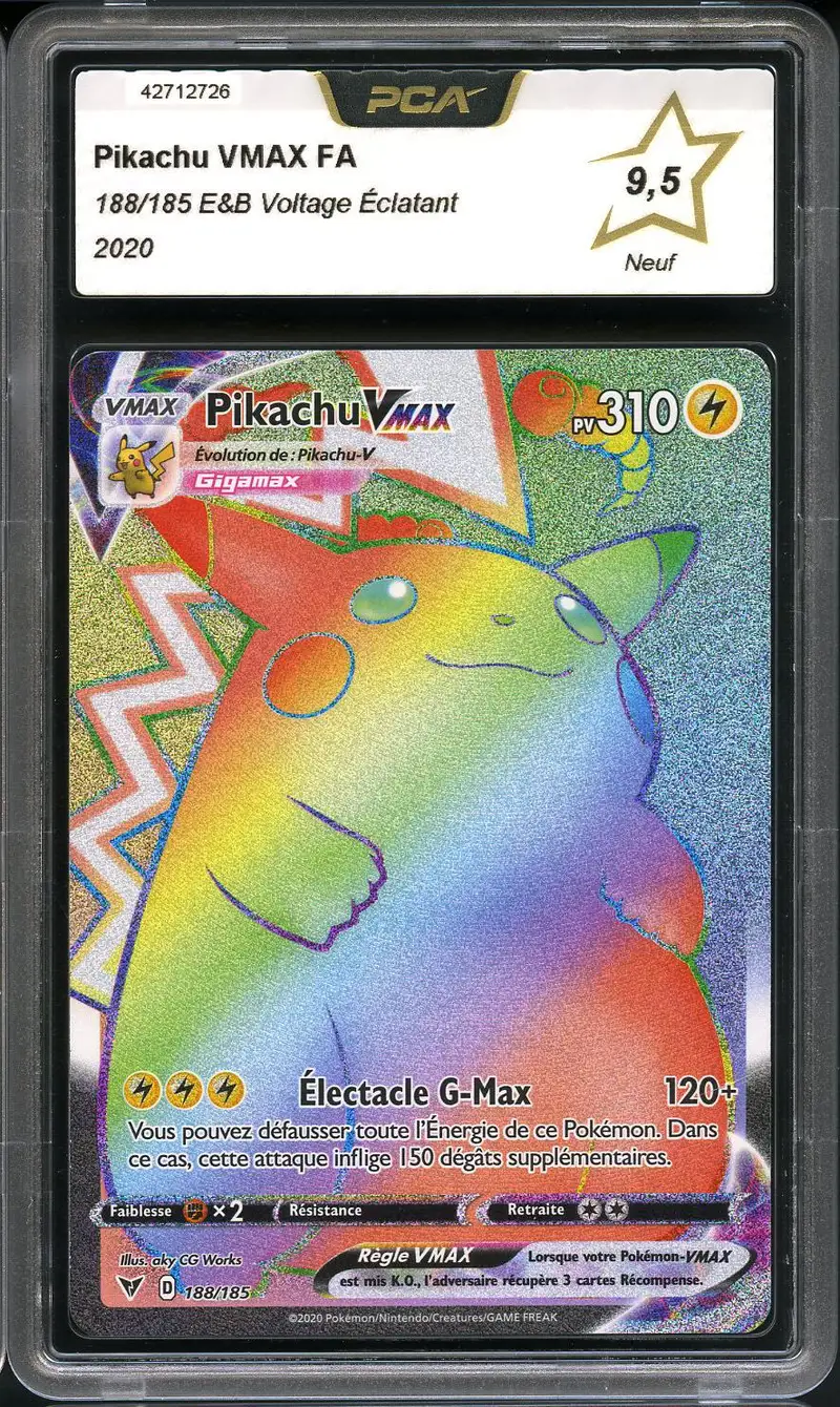 PCA 9.5 Pikachu VMax Rainbow