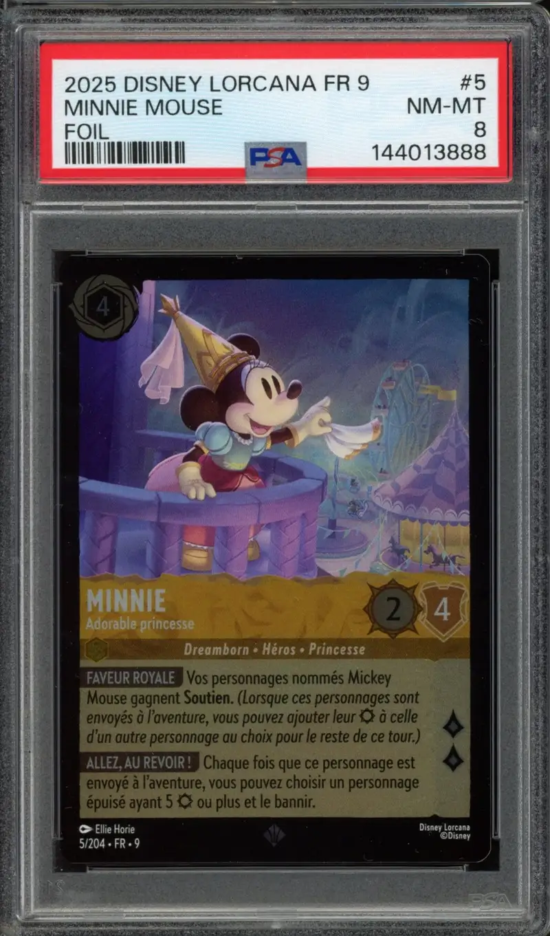 PSA 8 Minnie Mouse Foil