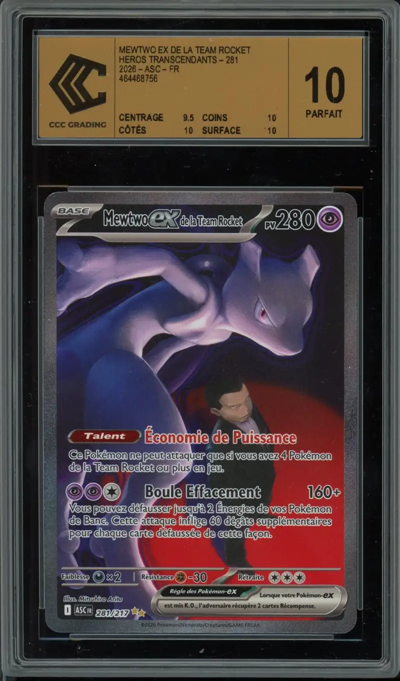 CCC 10 Mewtwo Ex de la Team Rocket