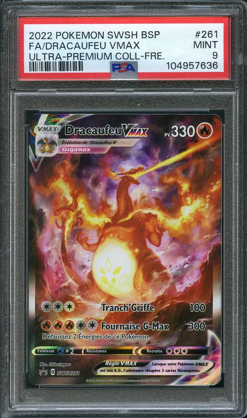 PSA 9 Dracaufeu VMax