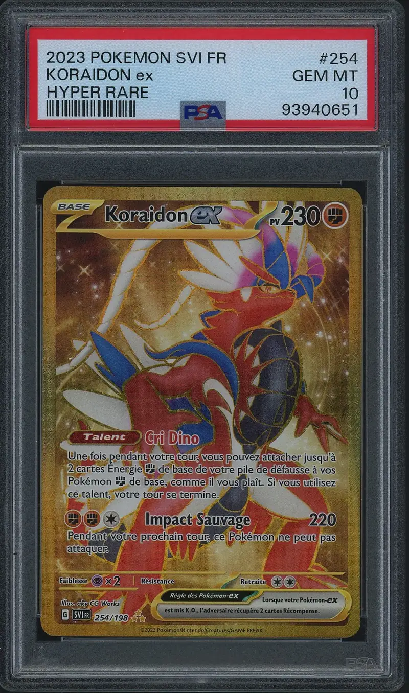 PSA 10 Koraidon Ex Gold