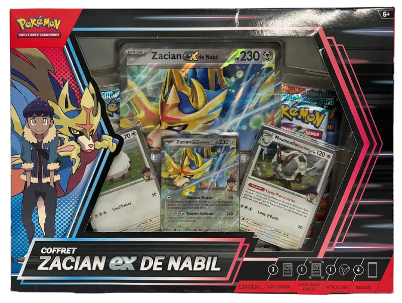 Coffret Zacian Ex de Nabil