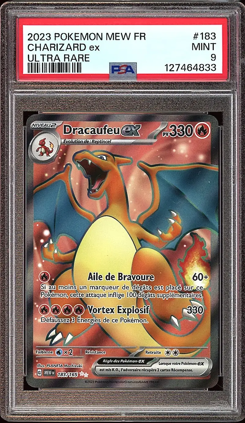 PSA 9 Dracaufeu Ex