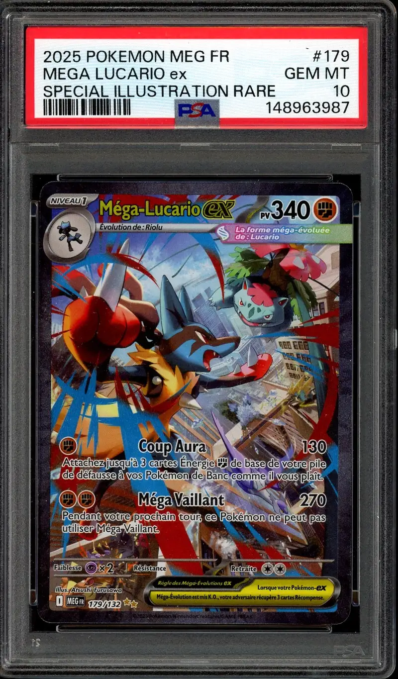 PSA 10 Méga-Lucario Ex