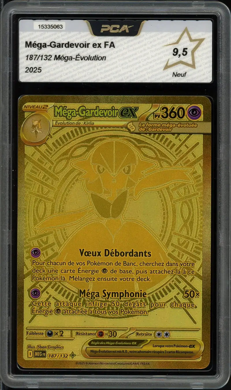 PCA 9.5 Méga-Gardevoir Ex Gold