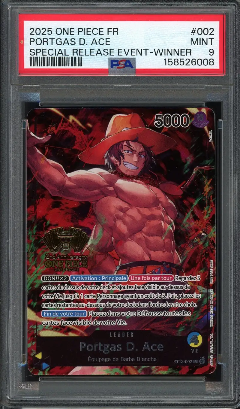 PSA 9 Portgas D. Ace