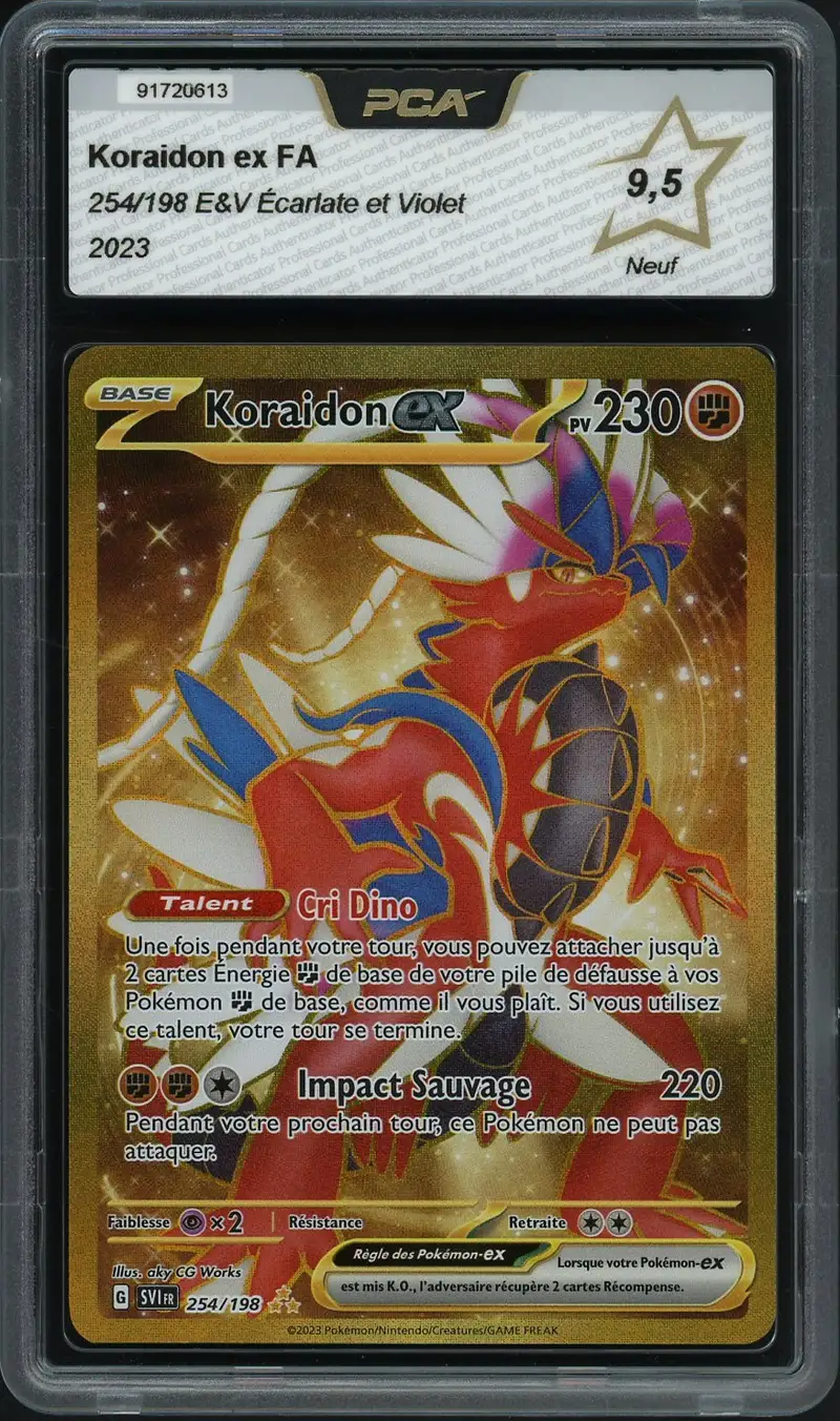PCA 9.5 Koraidon Ex Gold