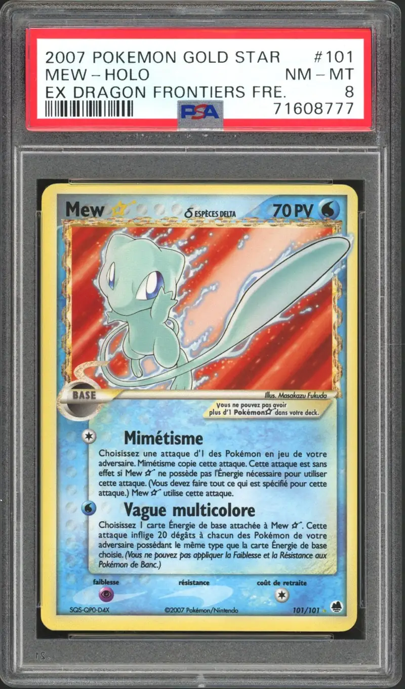 PSA 8 Mew Gold Star