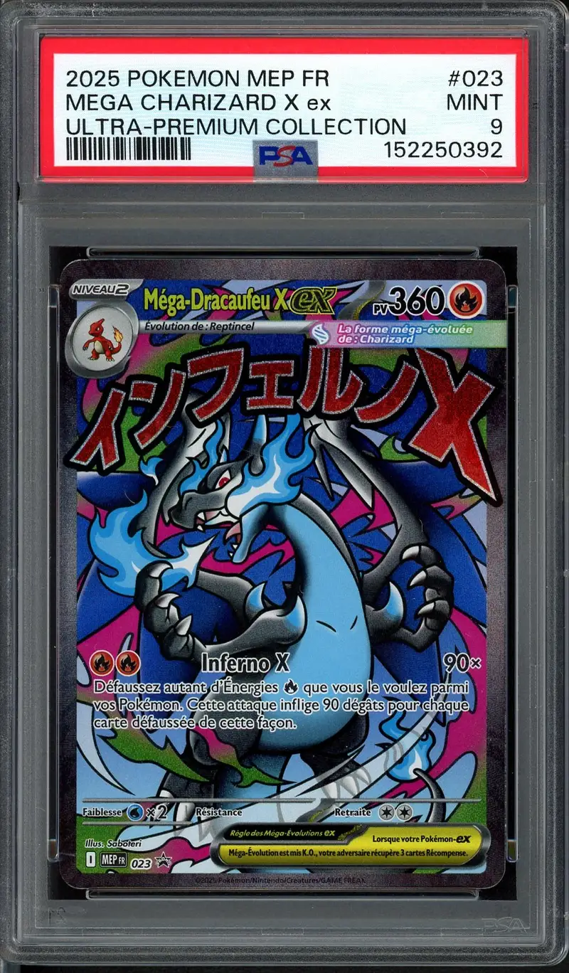 PSA 9 Méga Dracaufeu X Ex