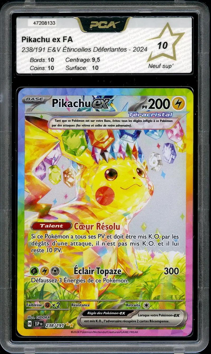 PCA 10 Pikachu Ex