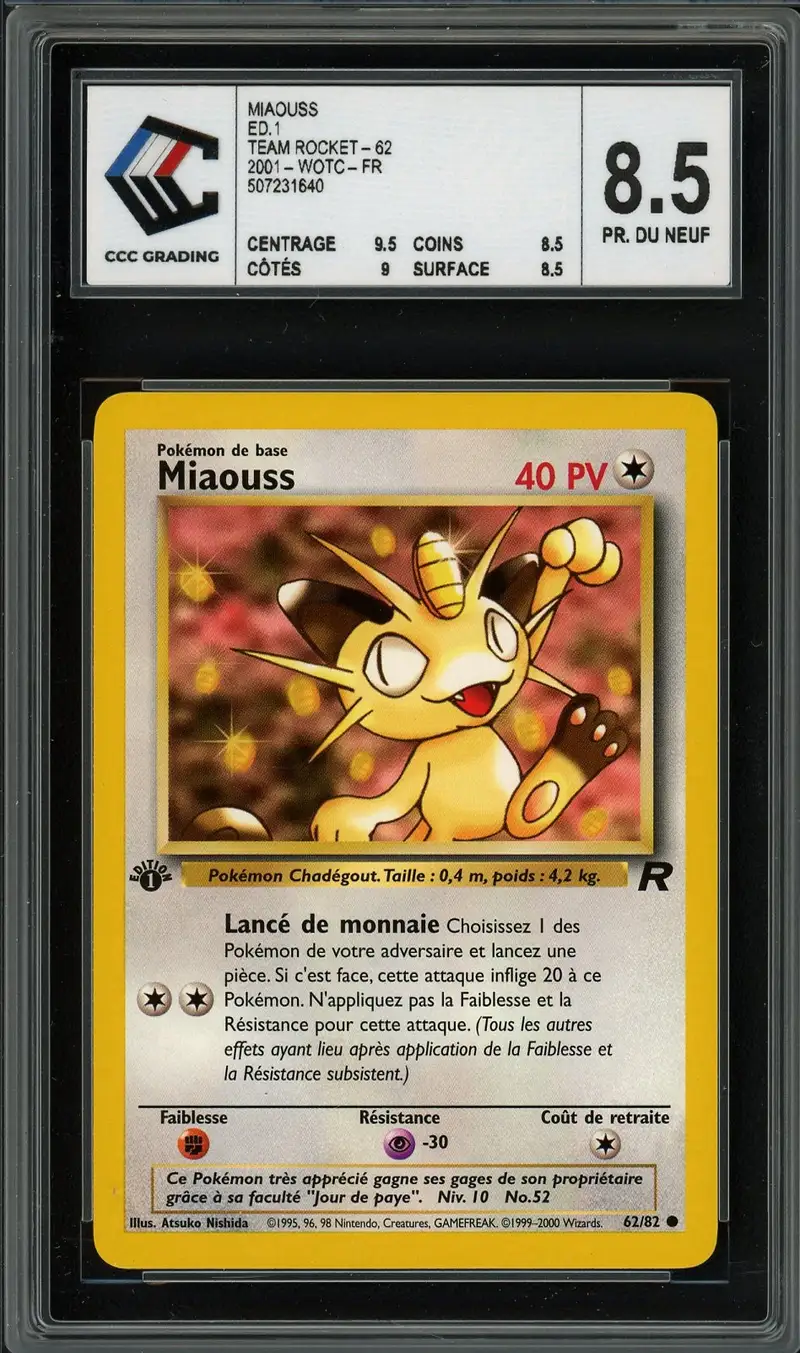 PSA 10 Team Rocket's Meowth