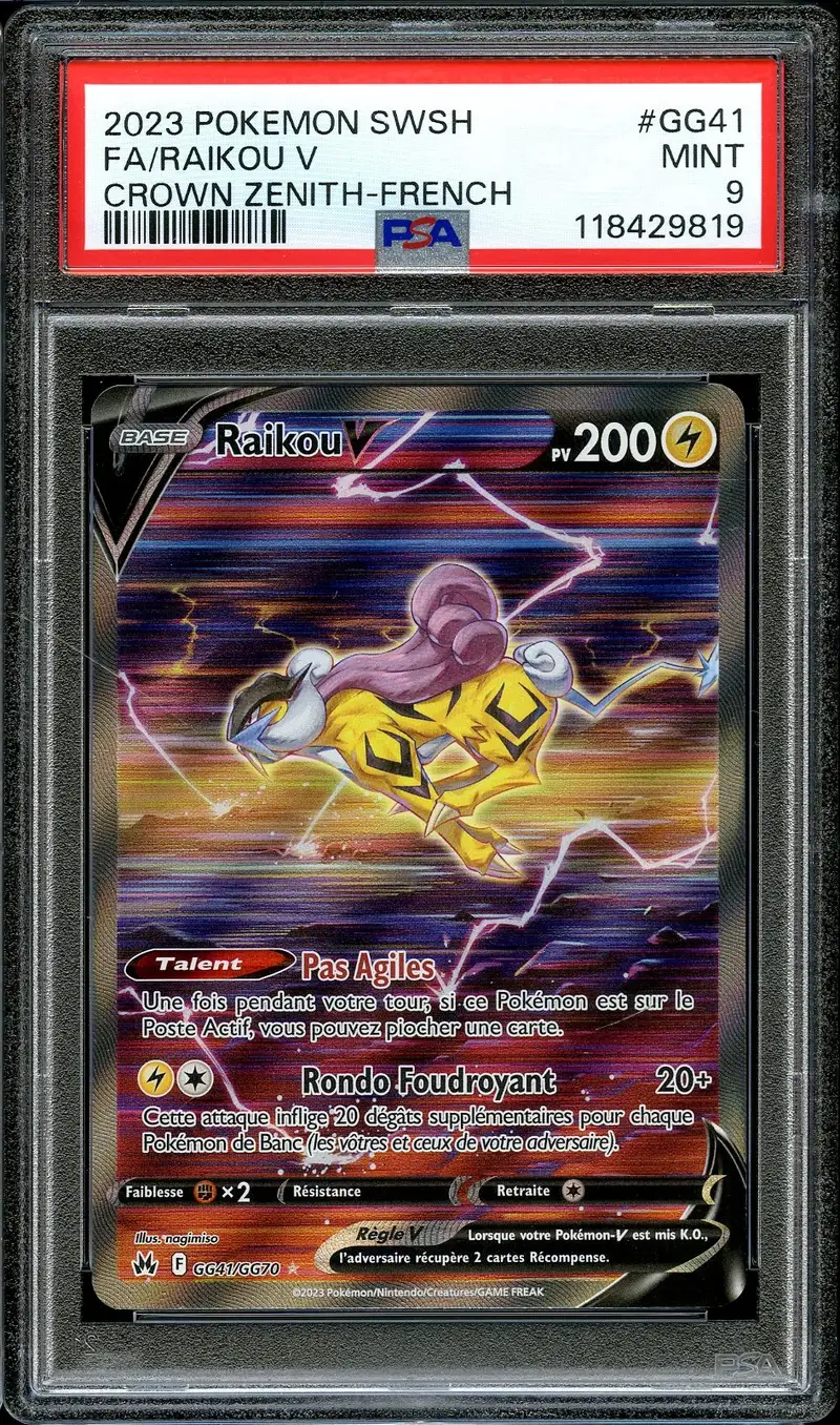 PSA 9 Raikou V