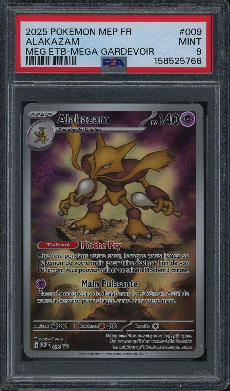 PSA 9 Alakazam