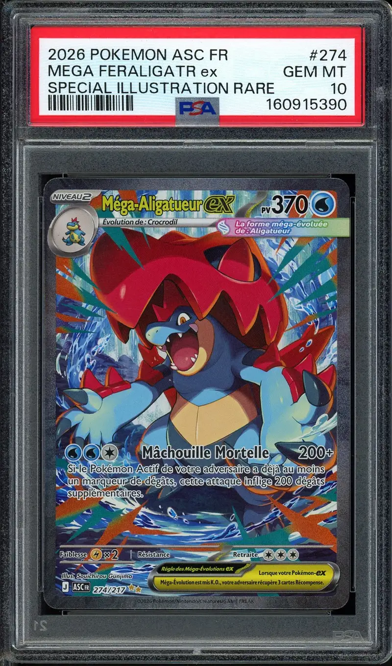 PSA 10 Méga-Aligatueur Ex