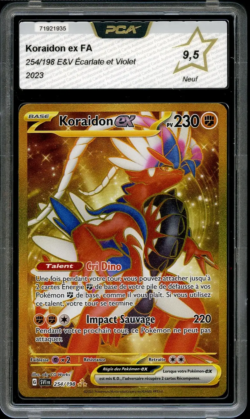 PCA 9.5 Koraidon Ex Gold