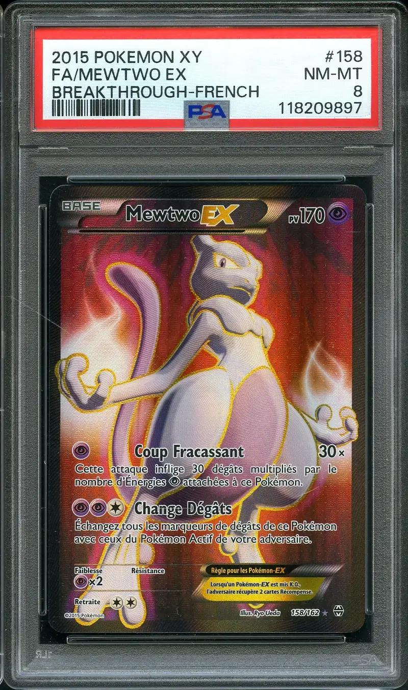 PSA 8 Mewtwo Ex