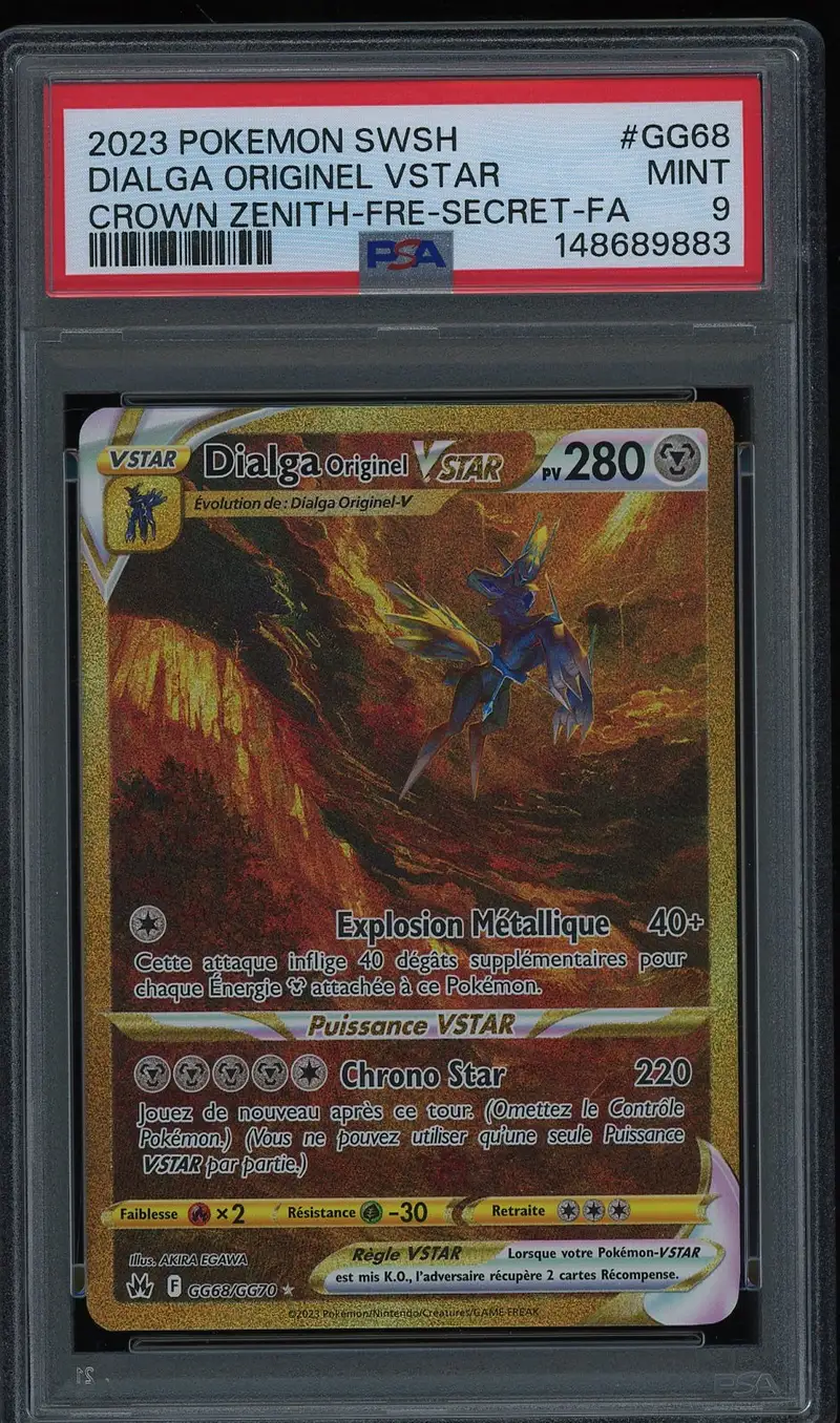 PSA 9 Dialga Originel VStar Gold
