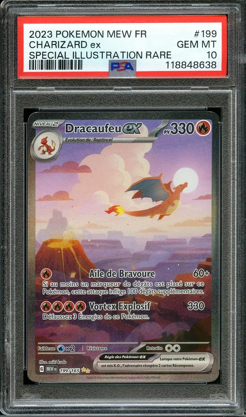 PSA 10 Dracaufeu Ex