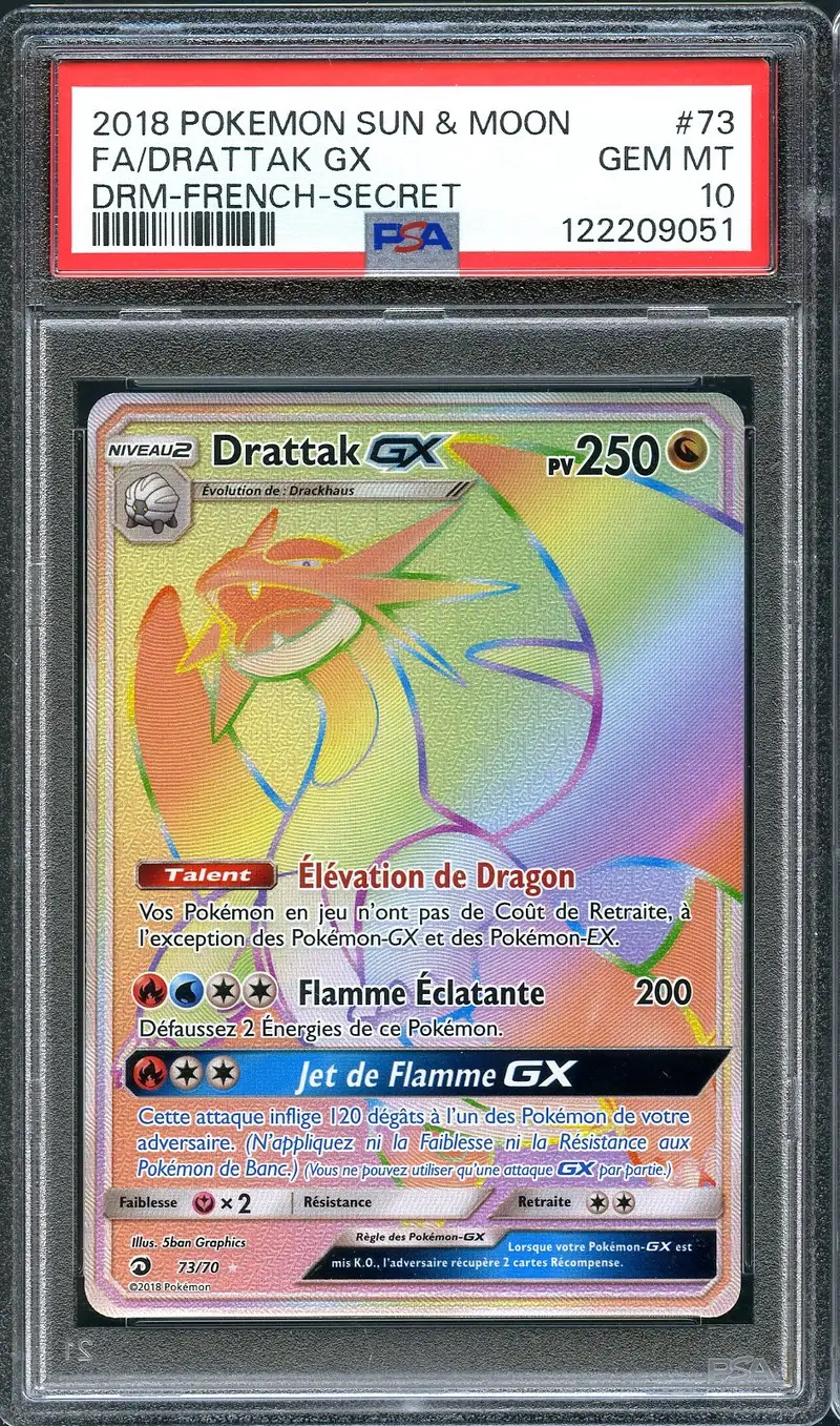 PSA 10 Drattak Gx Rainbow