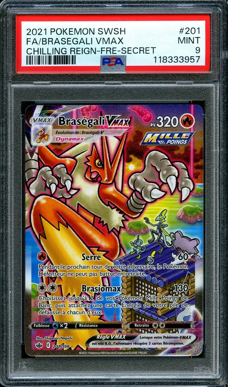 PSA 9 Braségali VMax