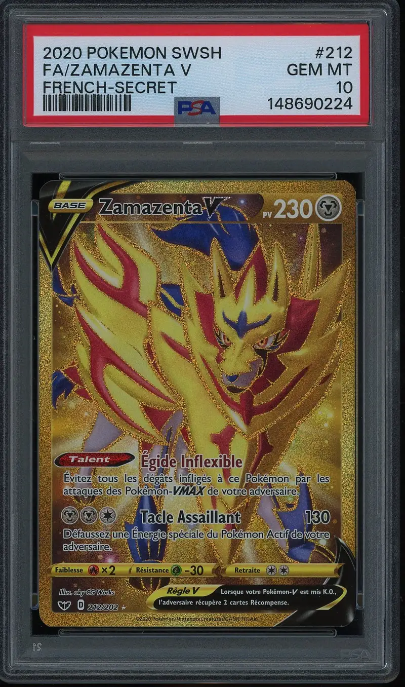 PSA 10 Zamazenta V Gold