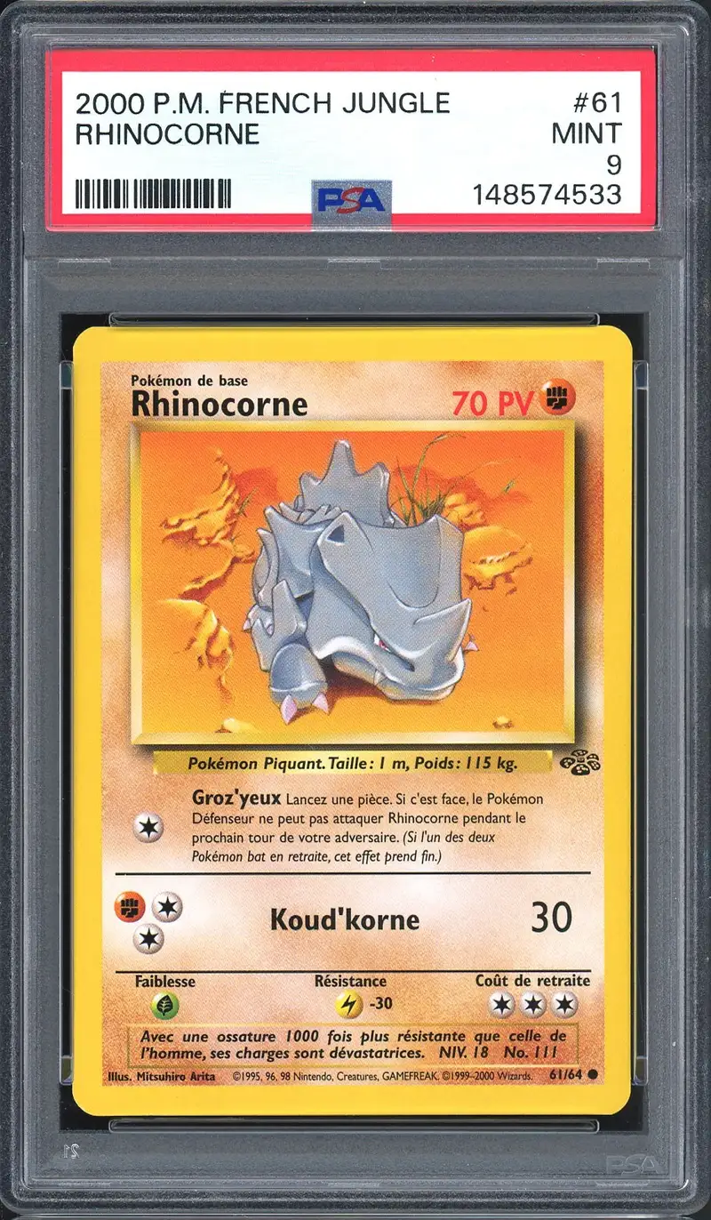 PSA 9 Rhinocorne