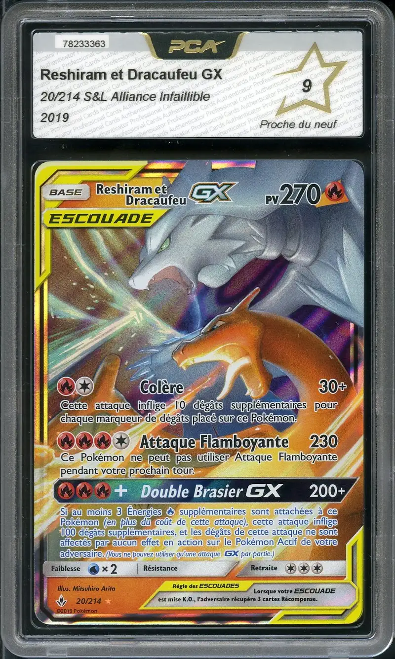 PCA 9 Reshiram et Dracaufeu Gx