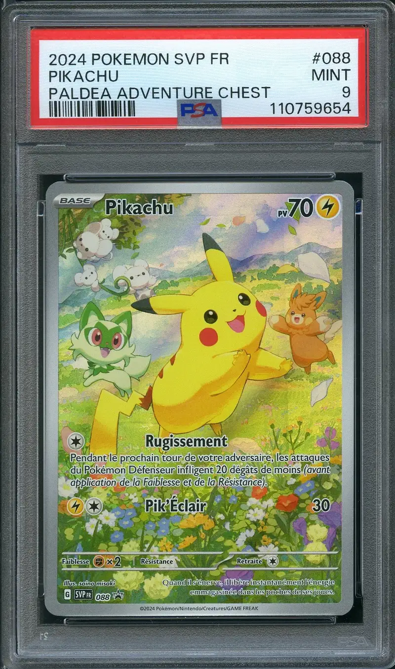 PSA 9 Pikachu