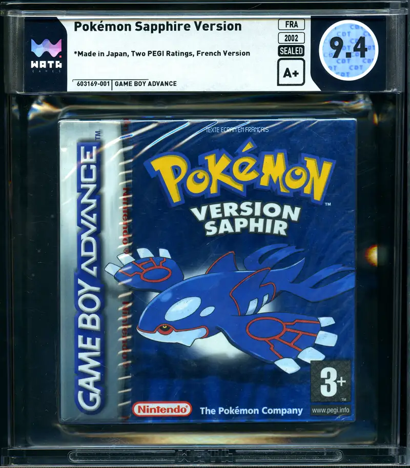 WATA 9.4 A+ Pokemon Version Saphir