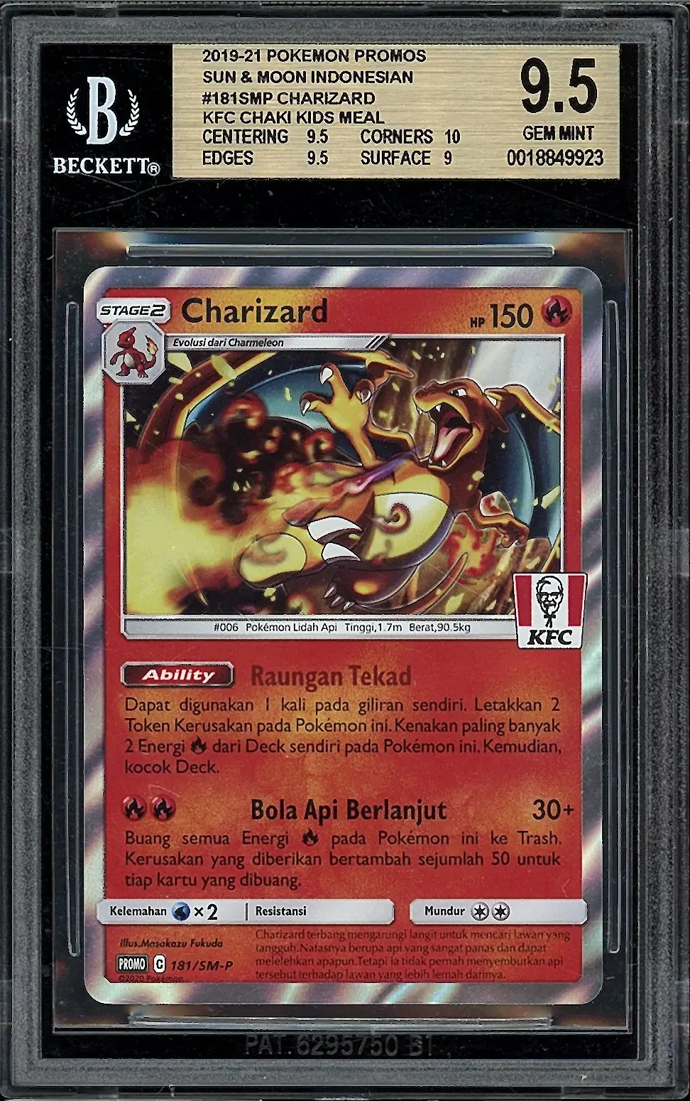BGS 9.5 Charizard Holo