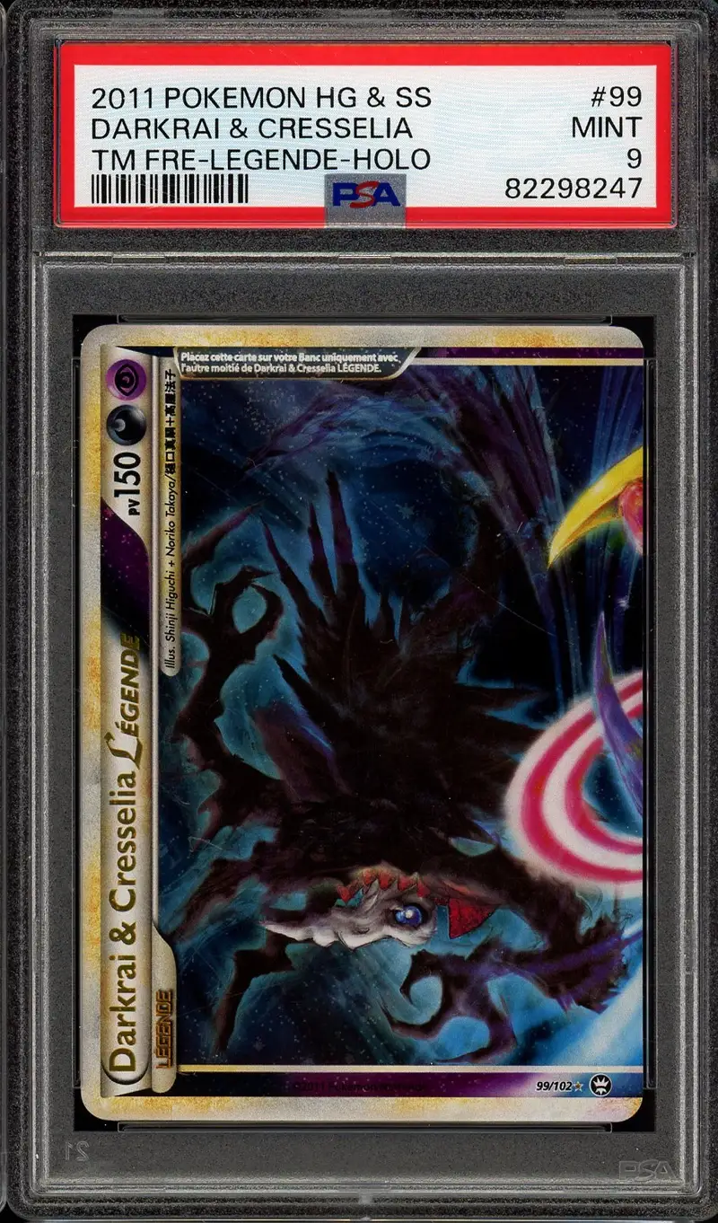 PSA 9 Darkrai & Cresselia Légende